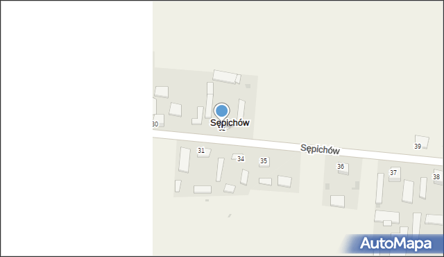 Sępichów, Sępichów, 32, mapa Sępichów