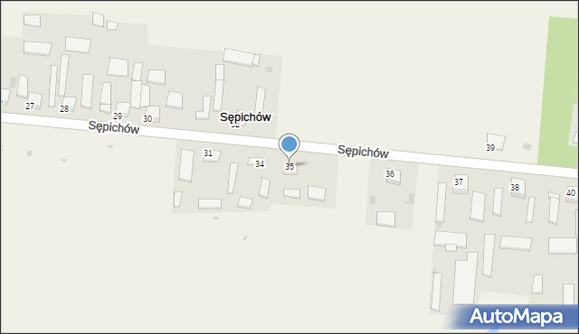 Sępichów, Sępichów, 35, mapa Sępichów