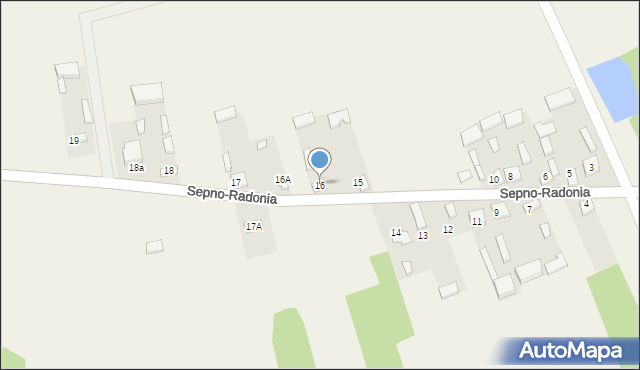 Sepno-Radonia, Sepno-Radonia, 16, mapa Sepno-Radonia