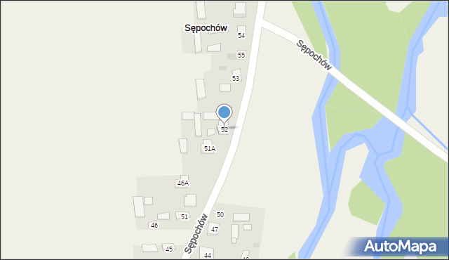 Sępochów, Sępochów, 52, mapa Sępochów