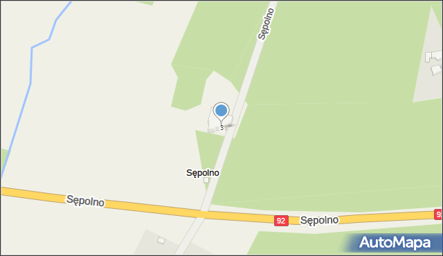 Sępolno, Sępolno, 3, mapa Sępolno