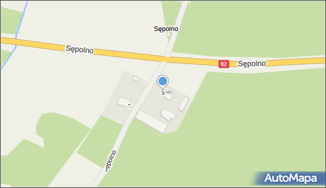 Sępolno, Sępolno, 4, mapa Sępolno