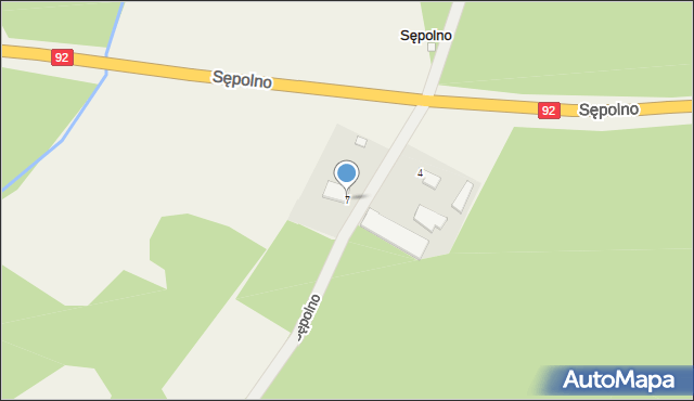 Sępolno, Sępolno, 7, mapa Sępolno