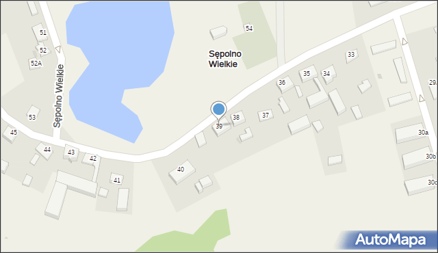 Sępolno Wielkie, Sępolno Wielkie, 39/1, mapa Sępolno Wielkie