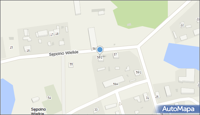 Sępolno Wielkie, Sępolno Wielkie, 56/1, mapa Sępolno Wielkie