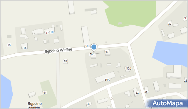 Sępolno Wielkie, Sępolno Wielkie, 56/2, mapa Sępolno Wielkie