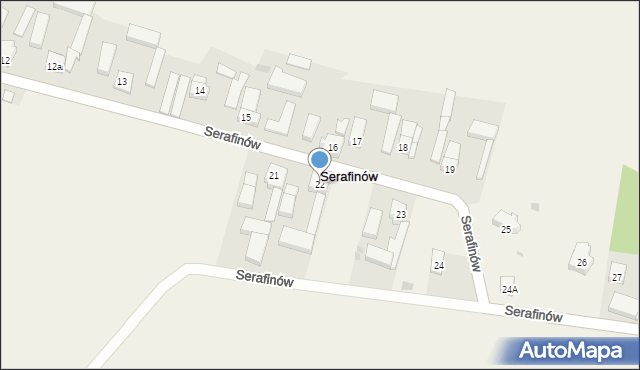 Serafinów, Serafinów, 22, mapa Serafinów