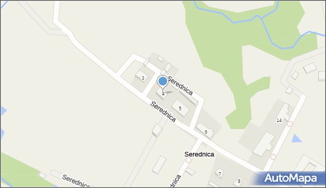 Serednica, Serednica, 4, mapa Serednica