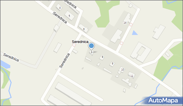 Serednica, Serednica, 7, mapa Serednica