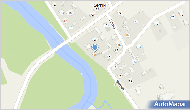 Serniki, Serniki, 8, mapa Serniki