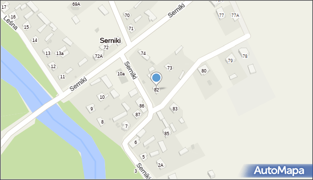 Serniki, Serniki, 82, mapa Serniki