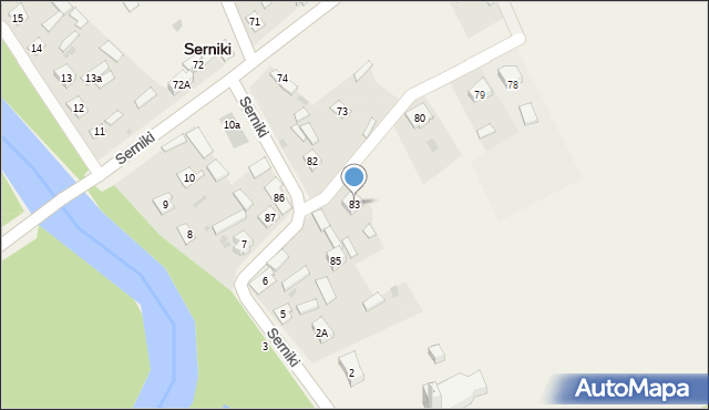 Serniki, Serniki, 83, mapa Serniki