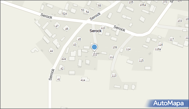 Serock, Serock, 111, mapa Serock