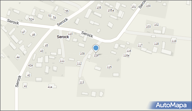 Serock, Serock, 114, mapa Serock