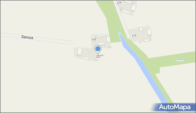 Serock, Serock, 121, mapa Serock