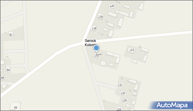 Serock, Serock, 132, mapa Serock