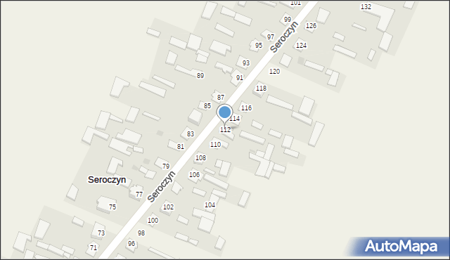 Seroczyn, Seroczyn, 112, mapa Seroczyn