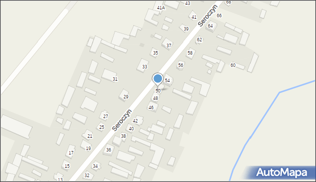 Seroczyn, Seroczyn, 50, mapa Seroczyn