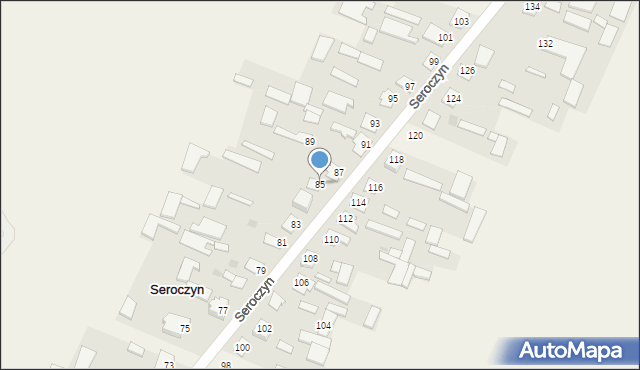 Seroczyn, Seroczyn, 85, mapa Seroczyn