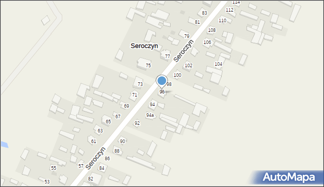 Seroczyn, Seroczyn, 96, mapa Seroczyn