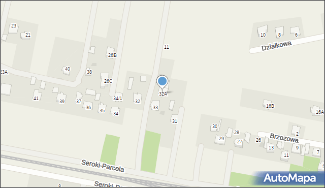 Seroki-Parcela, Seroki-Parcela, 32A, mapa Seroki-Parcela