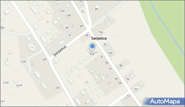 Serpelice, Serpelice, 63, mapa Serpelice