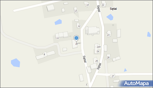 Sętal, Sętal, 10, mapa Sętal