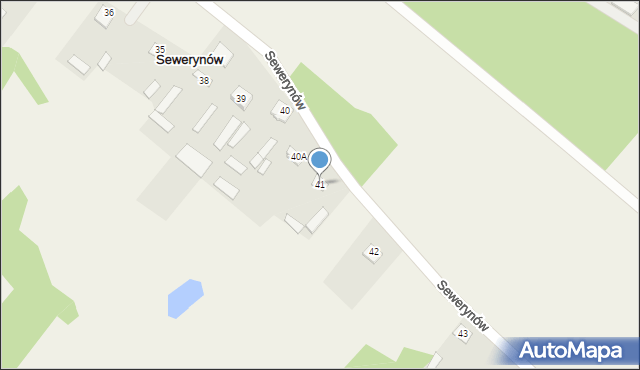 Sewerynów, Sewerynów, 41, mapa Sewerynów