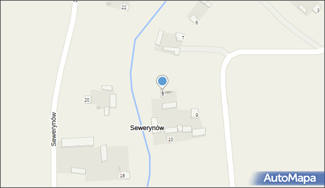 Sewerynów, Sewerynów, 8, mapa Sewerynów