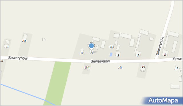 Sewerynów, Sewerynów, 19, mapa Sewerynów