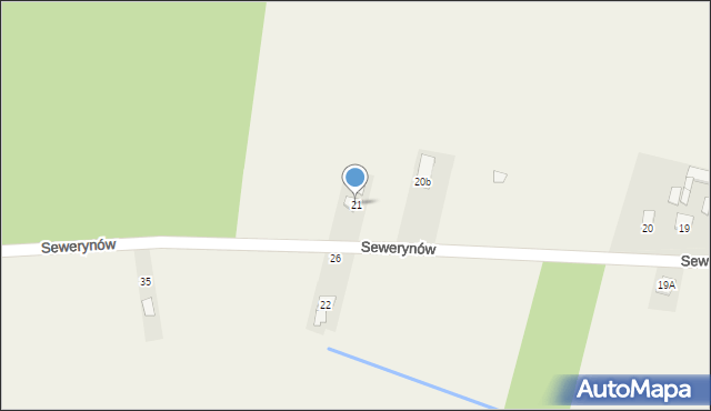 Sewerynów, Sewerynów, 21, mapa Sewerynów