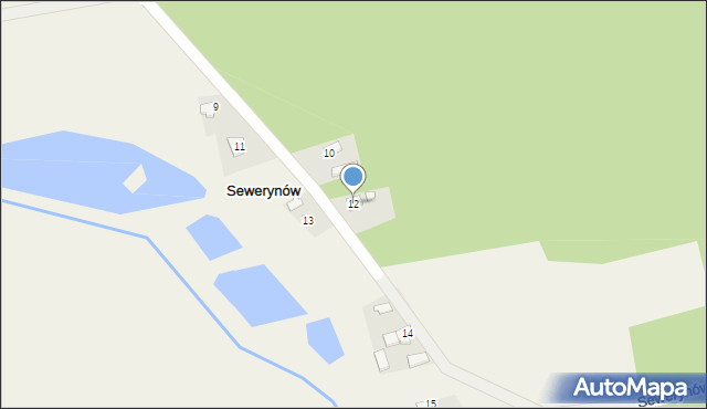 Sewerynów, Sewerynów, 12, mapa Sewerynów