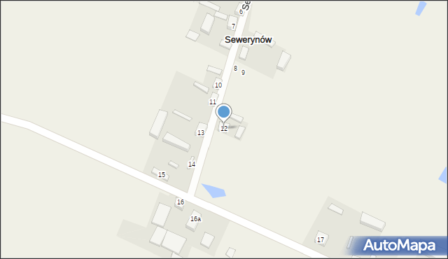 Sewerynów, Sewerynów, 12, mapa Sewerynów