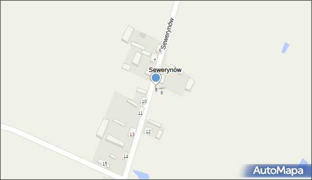 Sewerynów, Sewerynów, 8, mapa Sewerynów