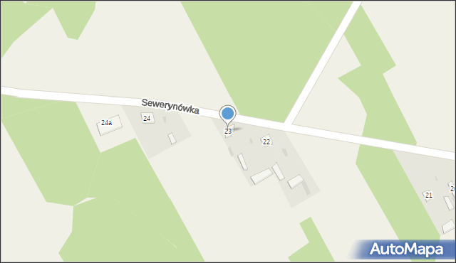 Sewerynówka, Sewerynówka, 23, mapa Sewerynówka