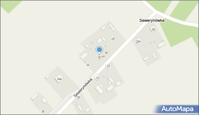 Sewerynówka, Sewerynówka, 31, mapa Sewerynówka