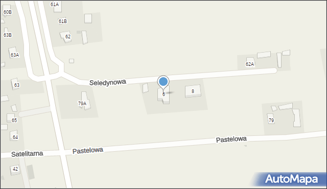 Snopków, Seledynowa, 6, mapa Snopków