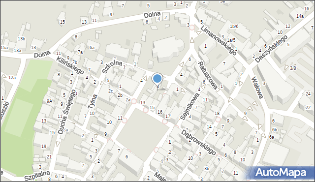 Środa Wielkopolska, Senatorska, 3, mapa Środa Wielkopolska