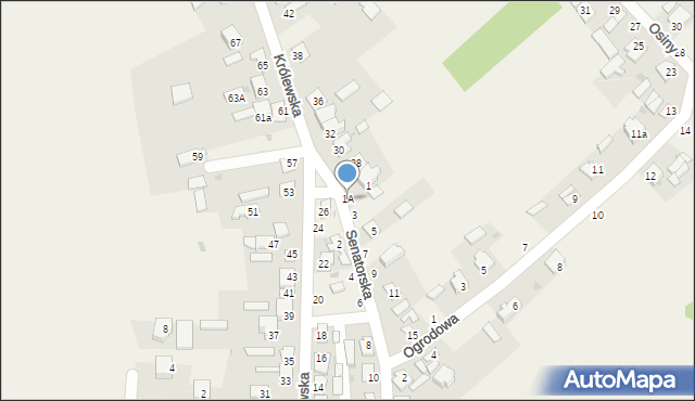 Stężyca, Senatorska, 1A, mapa Stężyca