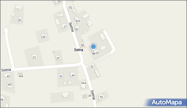 Szówsko, Setna, 56, mapa Szówsko