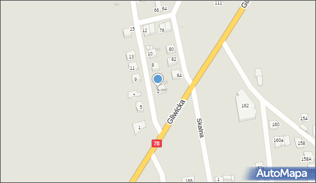 Tarnowskie Góry, Semaforowa, 2, mapa Tarnowskie Góry