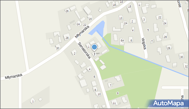 Trześń, Senatorska, 3, mapa Trześń