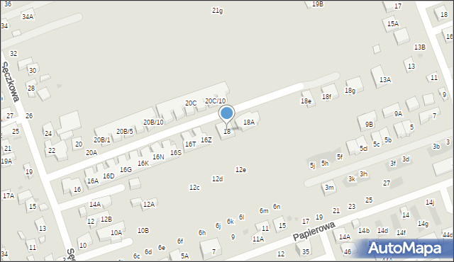 Warszawa, Sęczkowa, 18, mapa Warszawy