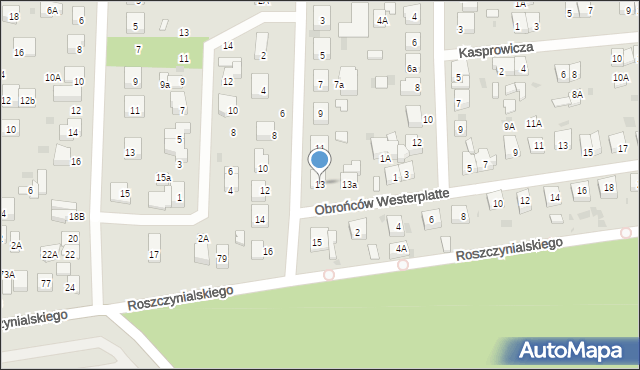 Wejherowo, Sędzickiego Franciszka, 13, mapa Wejherowo