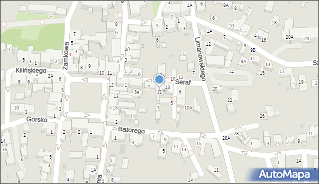 Wieliczka, Seraf, 11, mapa Wieliczka