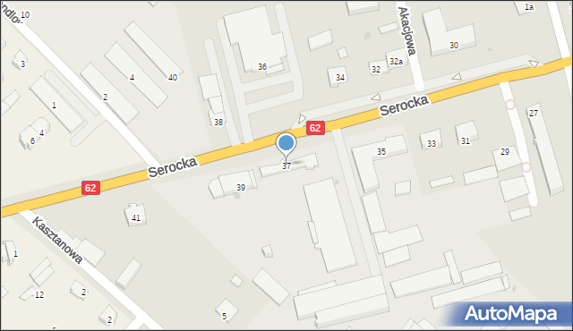 Wyszków, Serocka, 37, mapa Wyszków