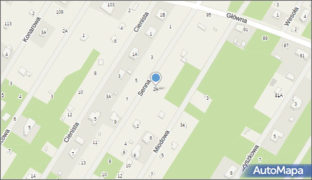 Zofiówka, Senna, 2A, mapa Zofiówka