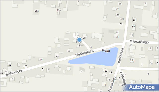 Adamów, Sienkiewicza Henryka, 6, mapa Adamów