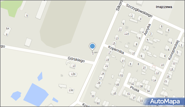 Aleksandrów Kujawski, Sikorskiego Władysława, gen., 1, mapa Aleksandrów Kujawski