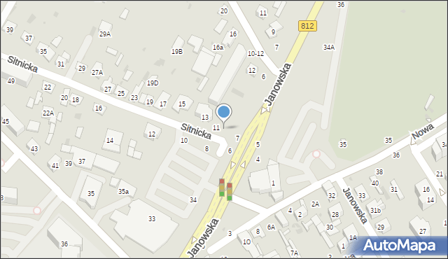 Biała Podlaska, Sitnicka, 9, mapa Białej Podlaskiej